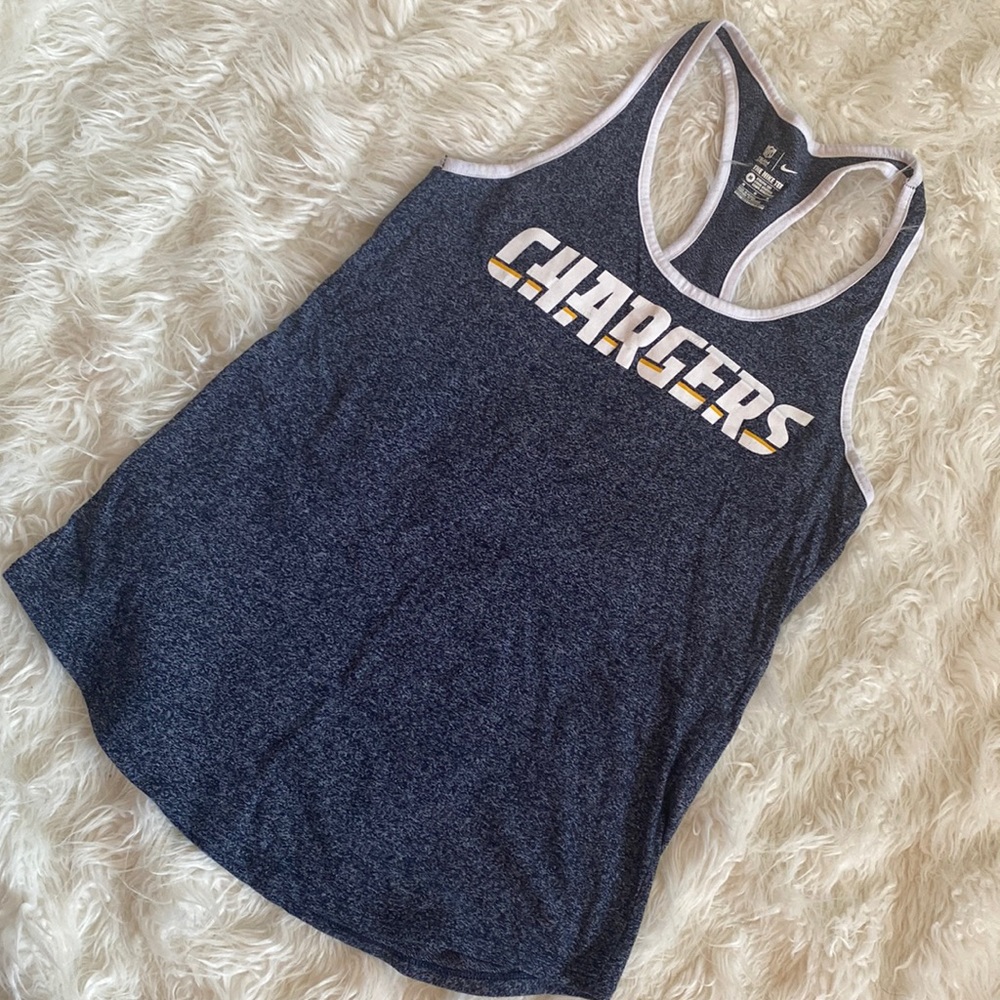 💛💙🤍Nike Racerback Chargers NFL Tee 💛💙🤍Size M
